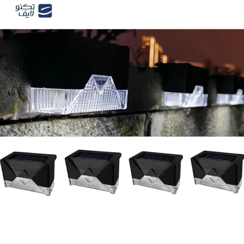 چراغ پارکی خورشیدی سولونیکس مدل LIGHTS مجموعه 4 عددی
