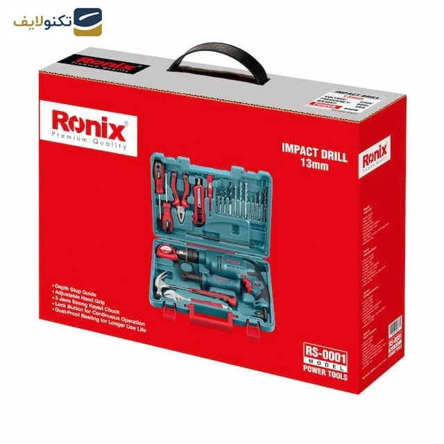 کیت دریل برقی چکشی رونیکس مدل RS-0001