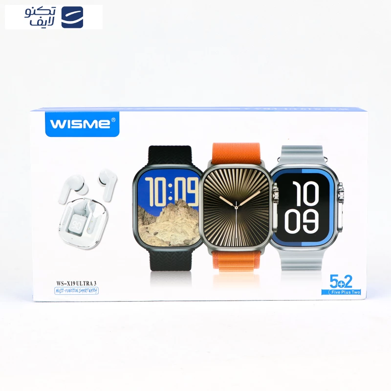 ساعت هوشمند ویسمی مدل WS-X19 Ultra 3 به همراه هندزفری بلوتوثی