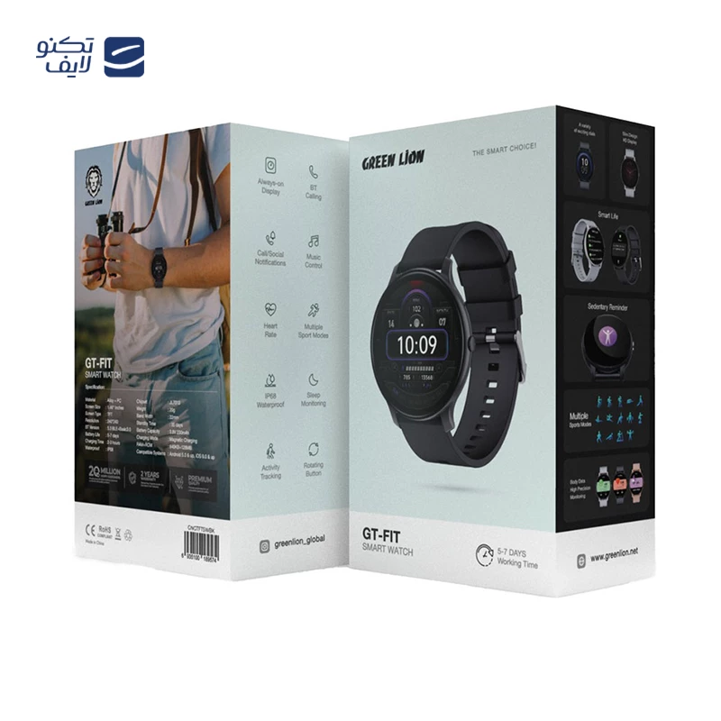 ساعت هوشمند گرین لاین مدل GT-FIT GNGTFTSW