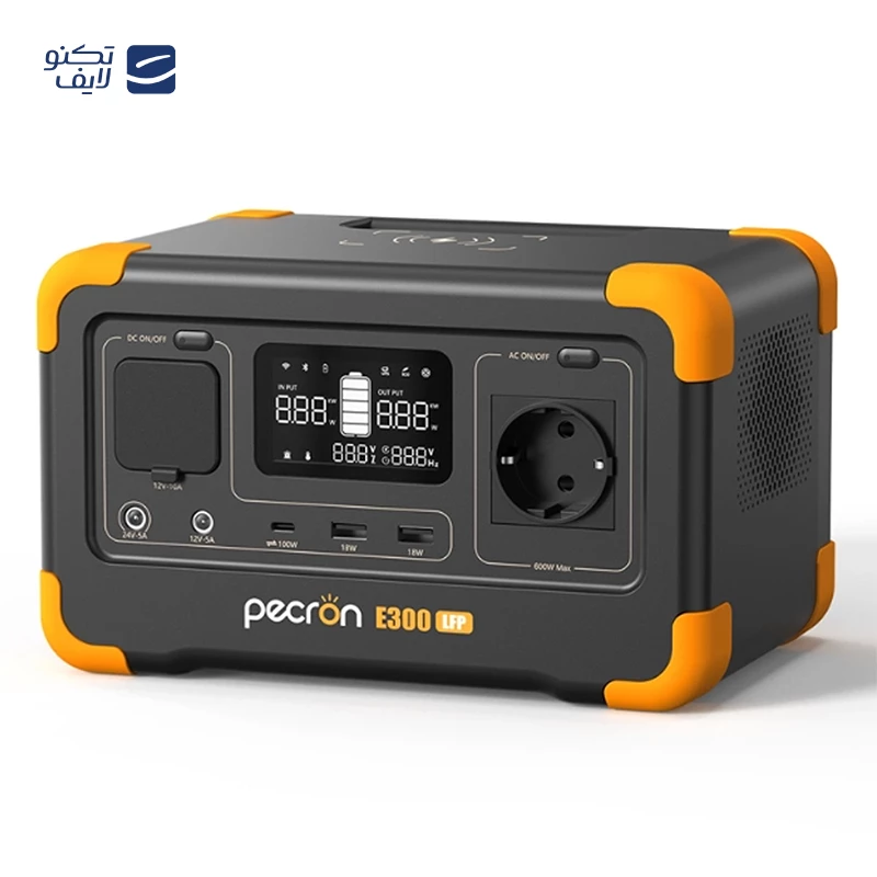 پاور استیشن پکرون مدل E300 LFP 600W ظرفیت 90000 میلی آمپر ساعت