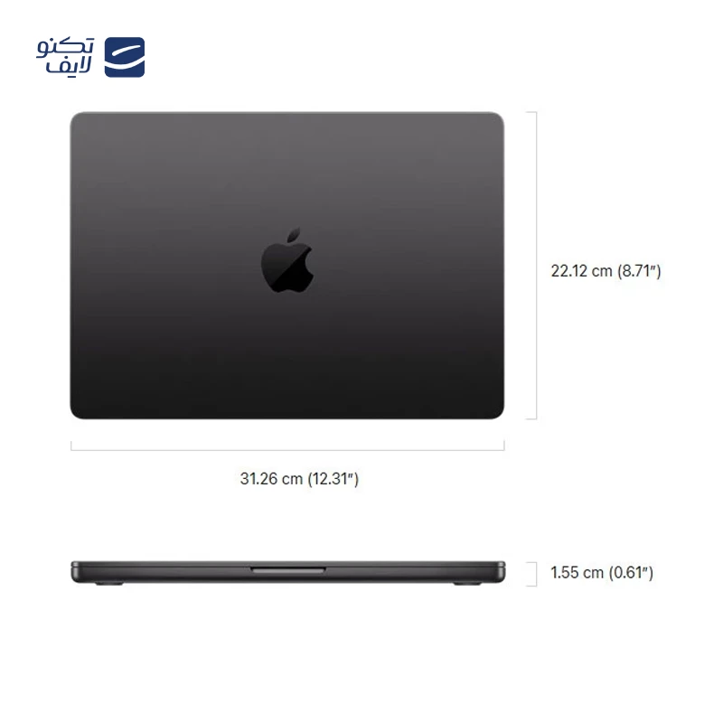 لپ تاپ 14.2 اینچی اپل مدل MacBook Pro MDE14 M5 16GB 1TB