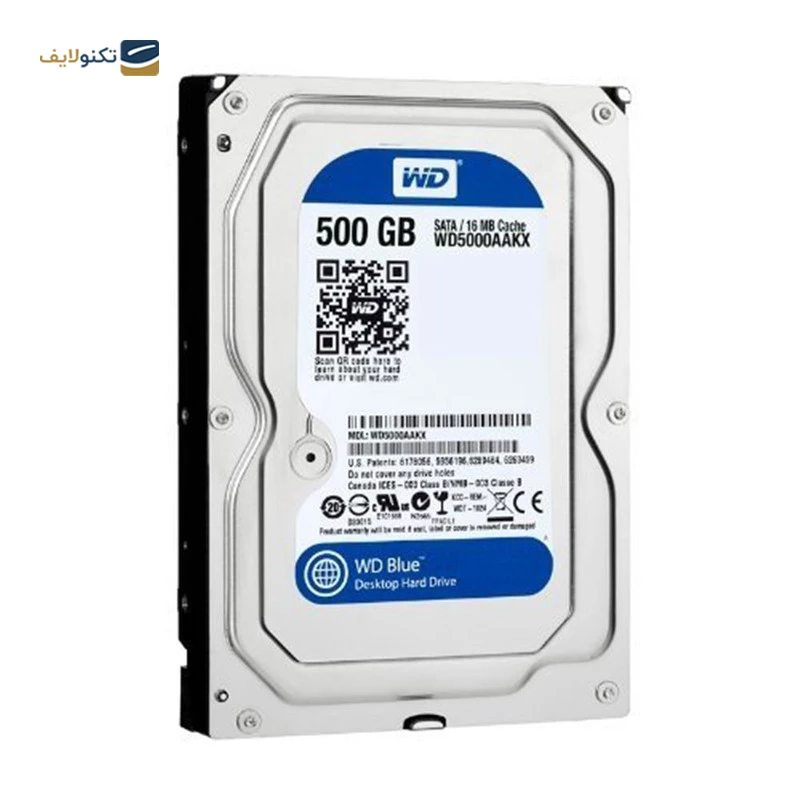 هارد دیسک اینترنال وسترن دیجیتال مدل Blue WD5000 ظرفیت 500 گیگابایت