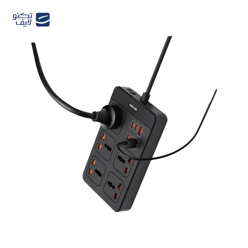 چندراهی برق گرین لاین مدل GS-500 Power Socket GNGS500PS