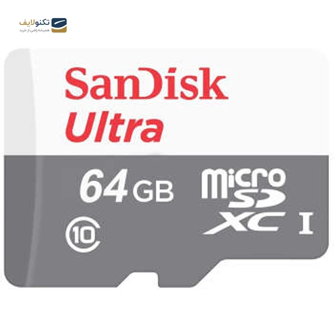 کارت حافظه microSDXC سن دیسک مدل Ultra کلاس 10 استاندارد UHS-I U1 سرعت 100MBps ظرفیت 64 گیگابایت
