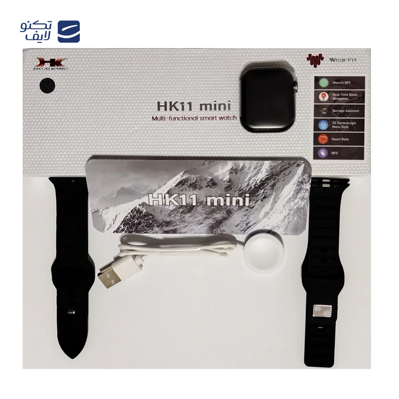 ساعت هوشمند ویرفیت مدل HK11 mini 41mm بند سیلیکونی