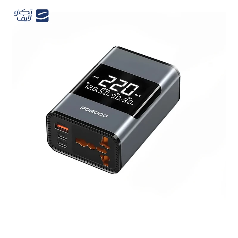 مبدل برق خودرو پرودو مدل PDFWCH067GY 200W