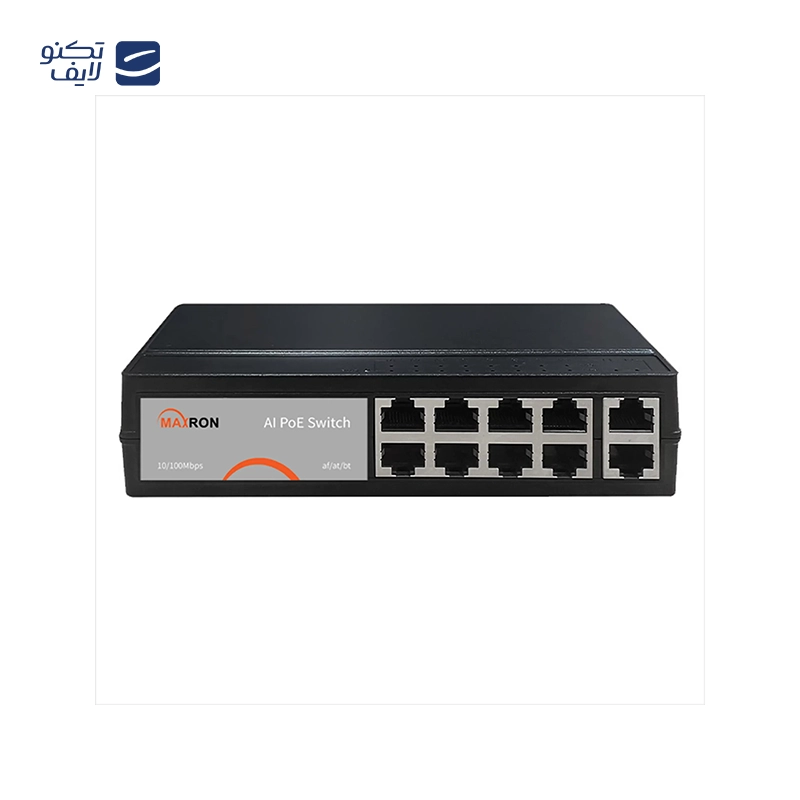سوئیچ شبکه 10 پورت مکسرون مدل MSW-3008FPA-2FL-120I