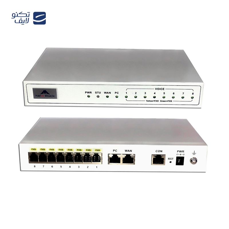 گیت وی 8 پورت نیوراک مدل MX8G-8FXS