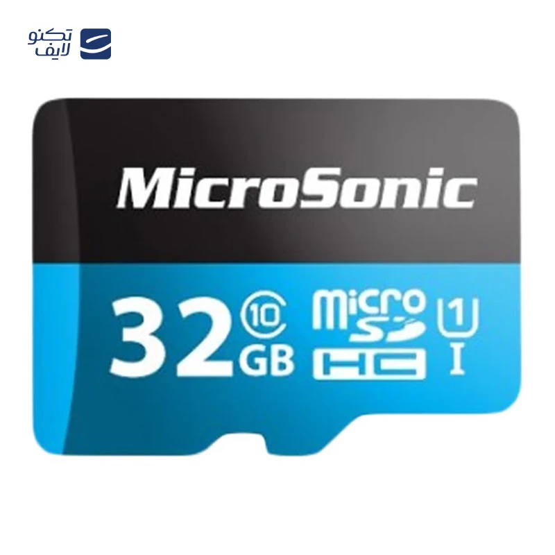 کارت حافظه‌ microSDHC میکروسونیک کلاس 10 استاندارد U1 مدل 533x سرعت 80MBps ظرفیت 32 گیگابایت