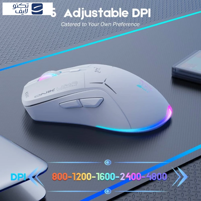 ماوس بی سیم گیمینگ اونیکوما مدل CW917 Dual Mode تصویر ۲