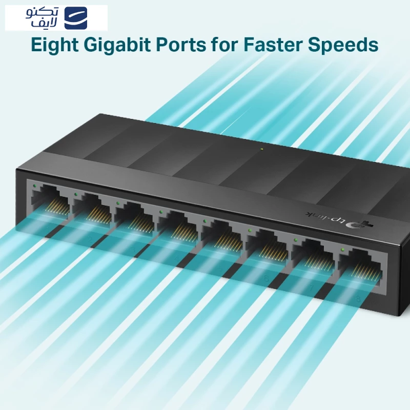 سوییچ 8 پورت دسکتاپ تی پی-لینک مدل LS1008G تصویر ۲