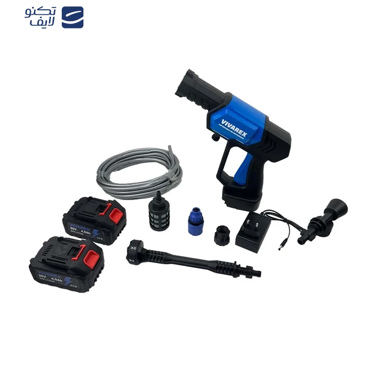 کارواش شارژی 25 بار 20 وات ویوارکس مدل VR2425V2-PW تصویر ۲