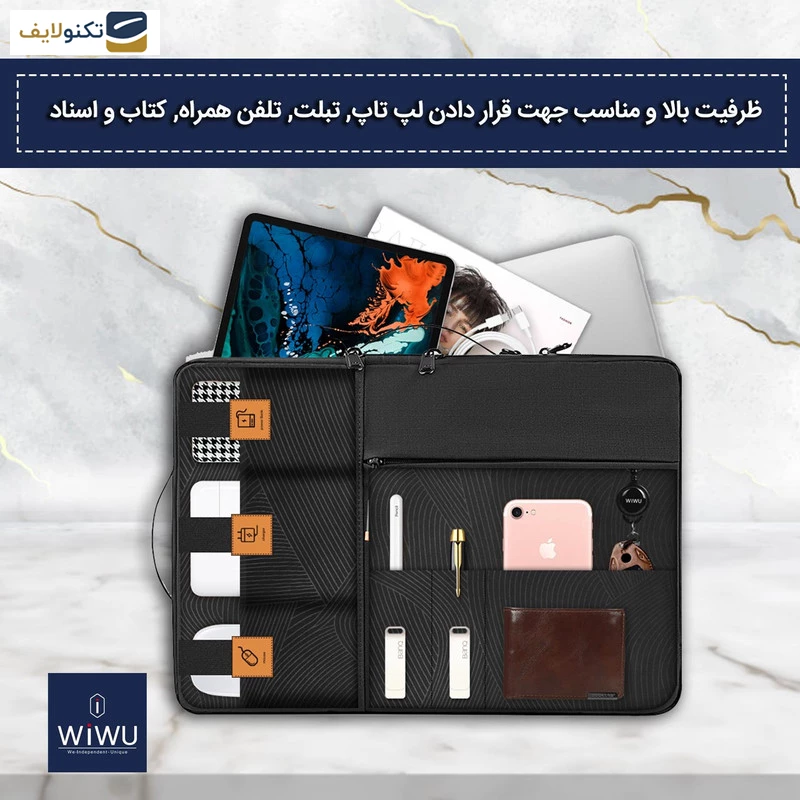 کیف لپ تاپ 15.6 اینچی ویوو مدل Alpha Double Layer Sleeve تصویر ۲