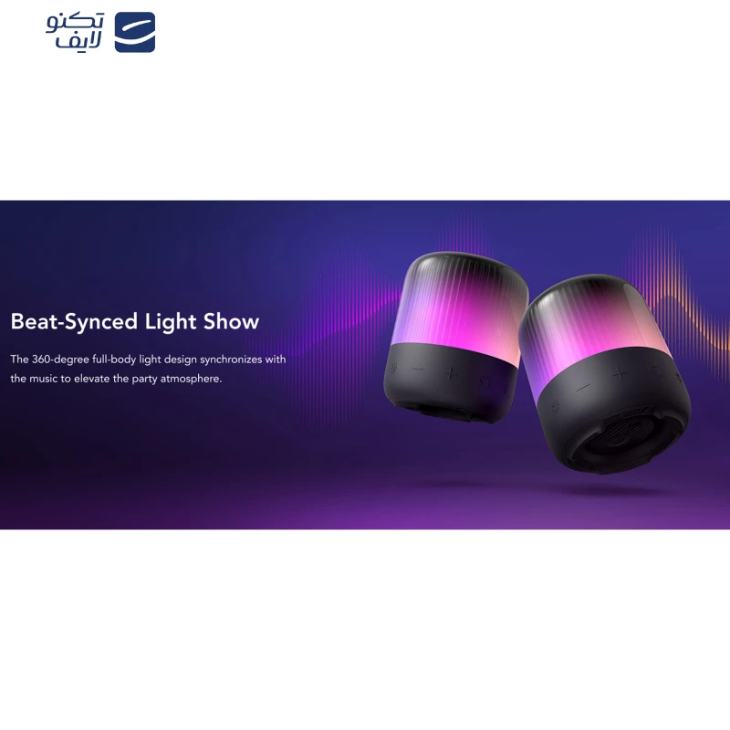 اسپیکر بلوتوثی قابل حمل انکر مدل Glow Mini A3136011 تصویر ۲