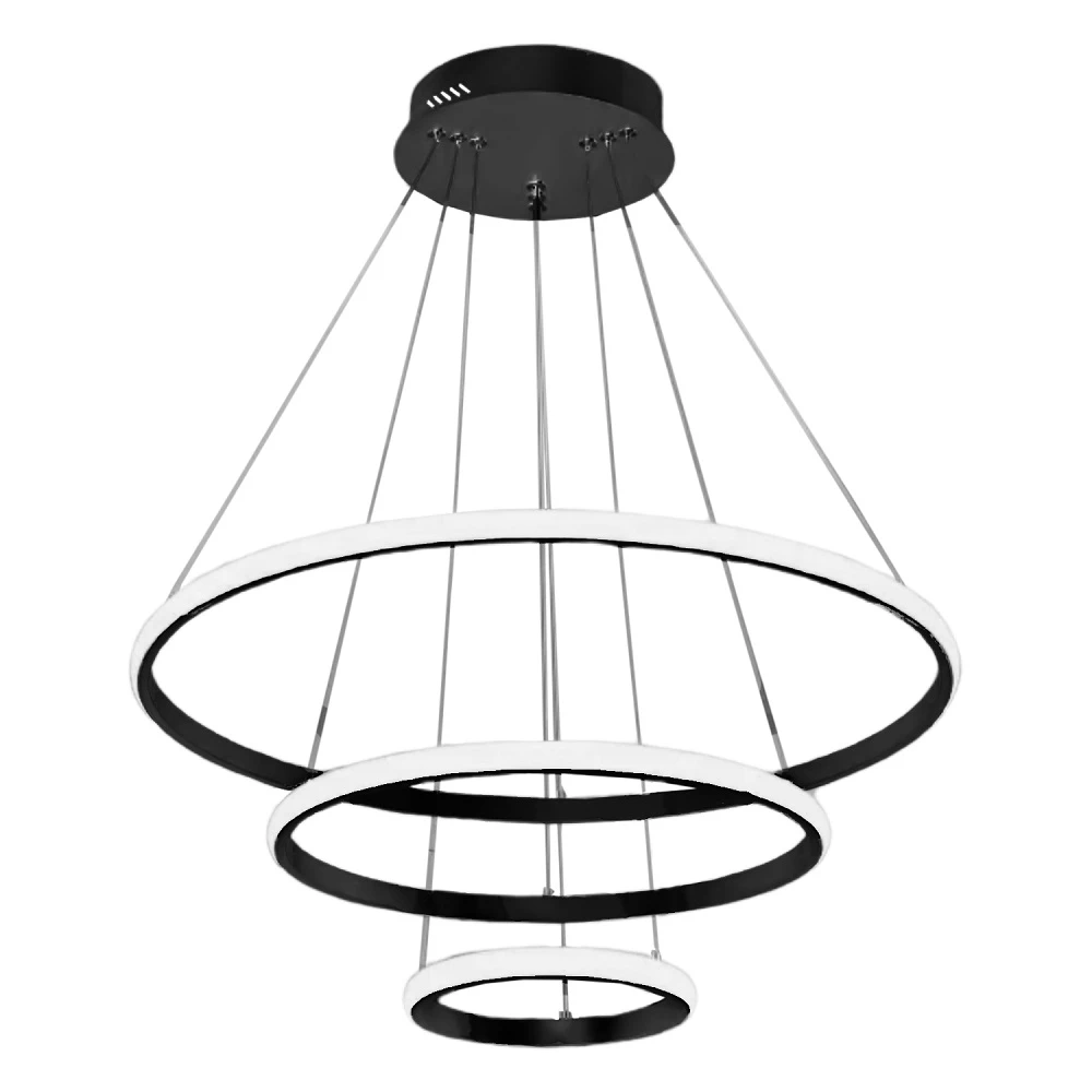 لوستر مدرن سقفی اتاق چشمه نور مدل F6602/3H ریموت دار تصویر ۲