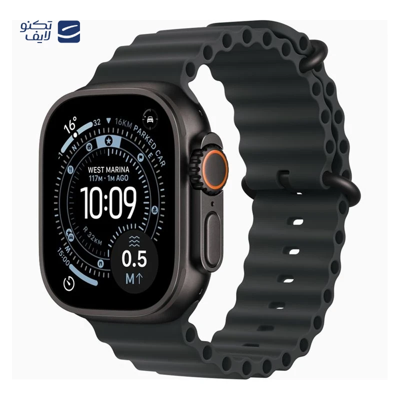 اپل واچ Ultra 3 مدل 49 میلی متری Black Titanium Case با بند Ocean تصویر ۲