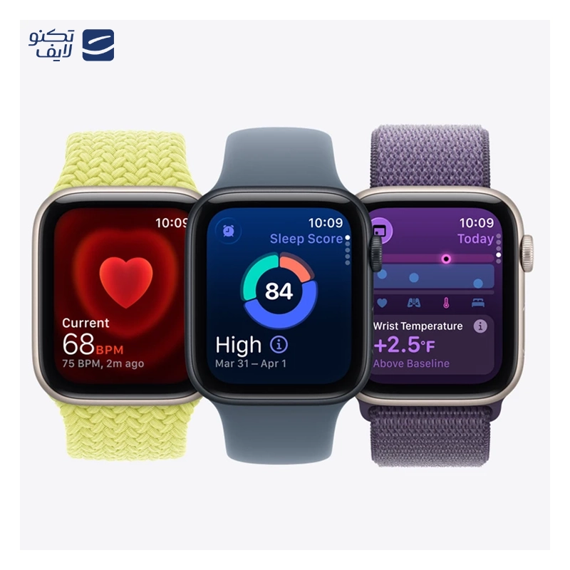 اپل واچ SE 3 Aluminum Case مدل 44 میلی متری با بند سیلیکونی تصویر ۲