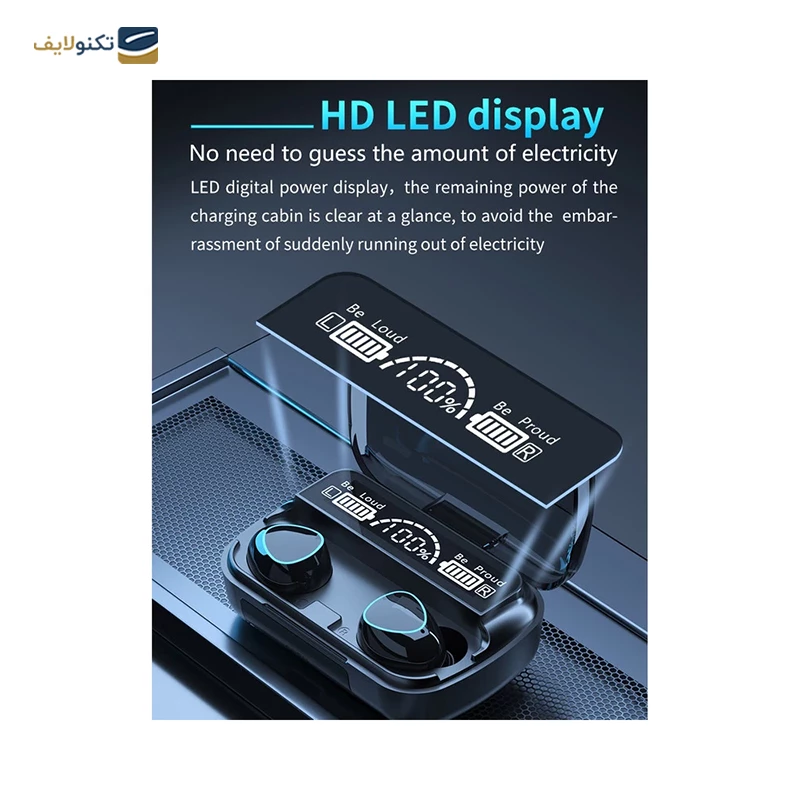 هندزفری بلوتوثی مدل M10 V5.3 Touch version B تصویر ۲