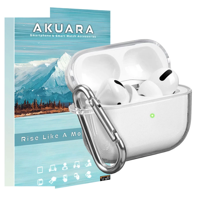 کاور آکوآرا مدل Clear مناسب برای کیس هدفون بیسیم اپل AirPods Pro 3