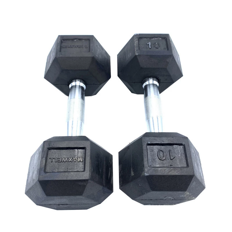 دمبل مکسول کد MX10 وزن 10 کیلوگرم بسته ۲ عددی