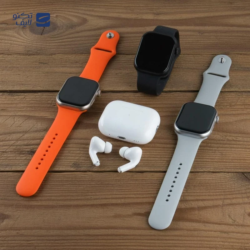 ساعت هوشمند ورنا مدل G pack plus به همراه هندزفری بلوتوثی طرح Airpod pro و بند تصویر ۲