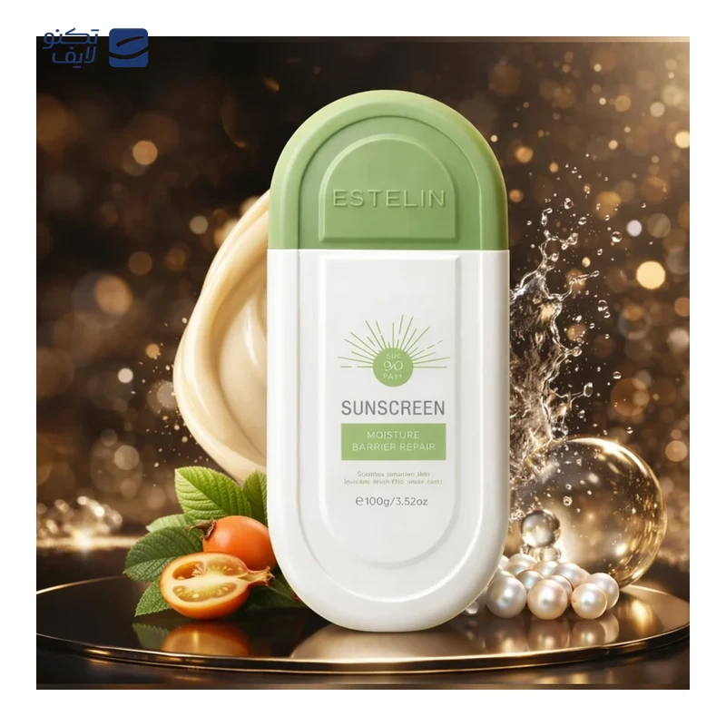 کرم ضد افتاب بی رنگ صورت استیلن SPF 90 مدل MOISTUER حجم 100 میلی لیتر تصویر ۲