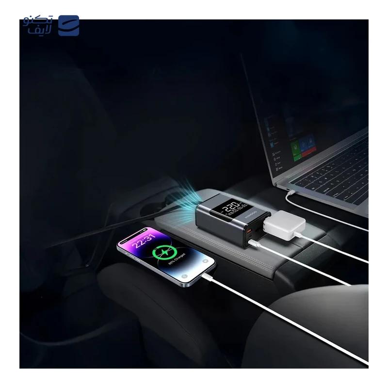 مبدل برق خودرو پرودو مدل PDFWCH067GY 200W تصویر ۲
