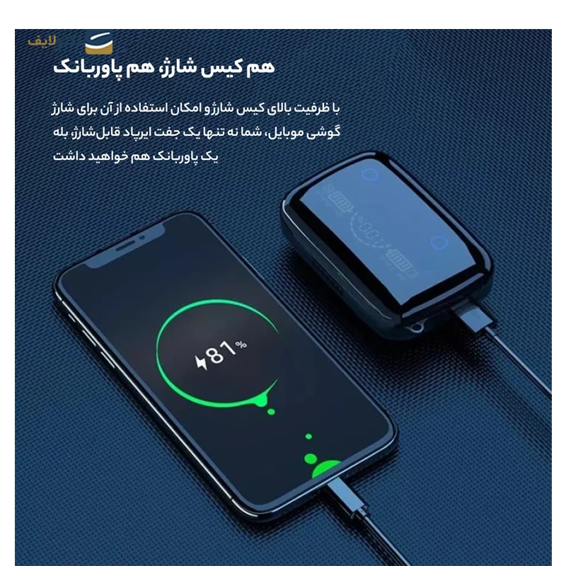 هندزفری بلوتوثی مدل M19 5.3v تصویر ۲