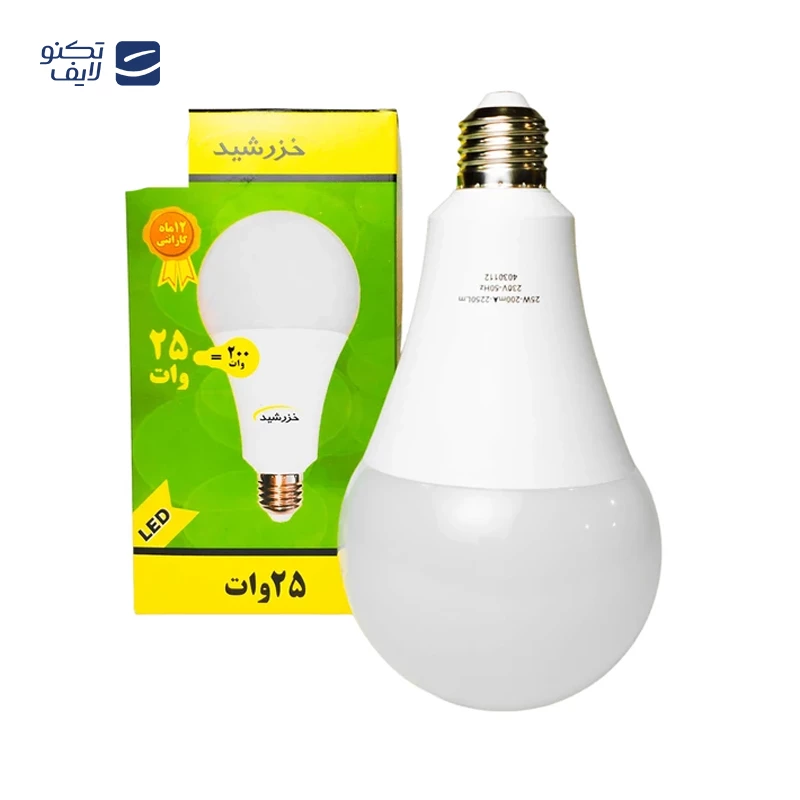 لامپ LED حبابی خزرشید پایه A95 توان 25 وات تصویر ۲