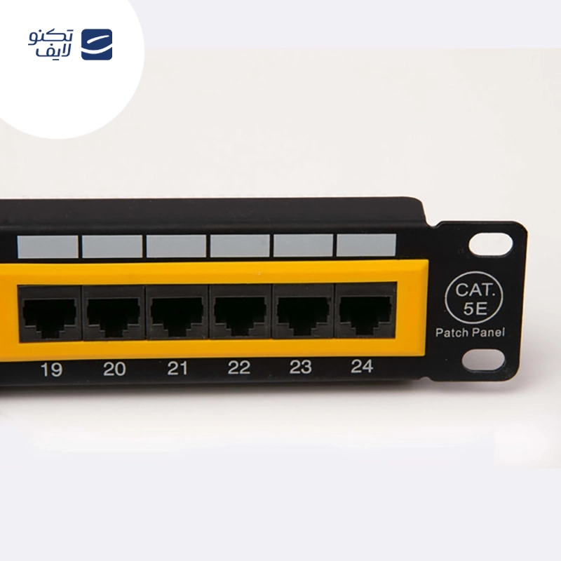 پچ پنل 24 پورت برند مدل CAT5E UTP تصویر ۲