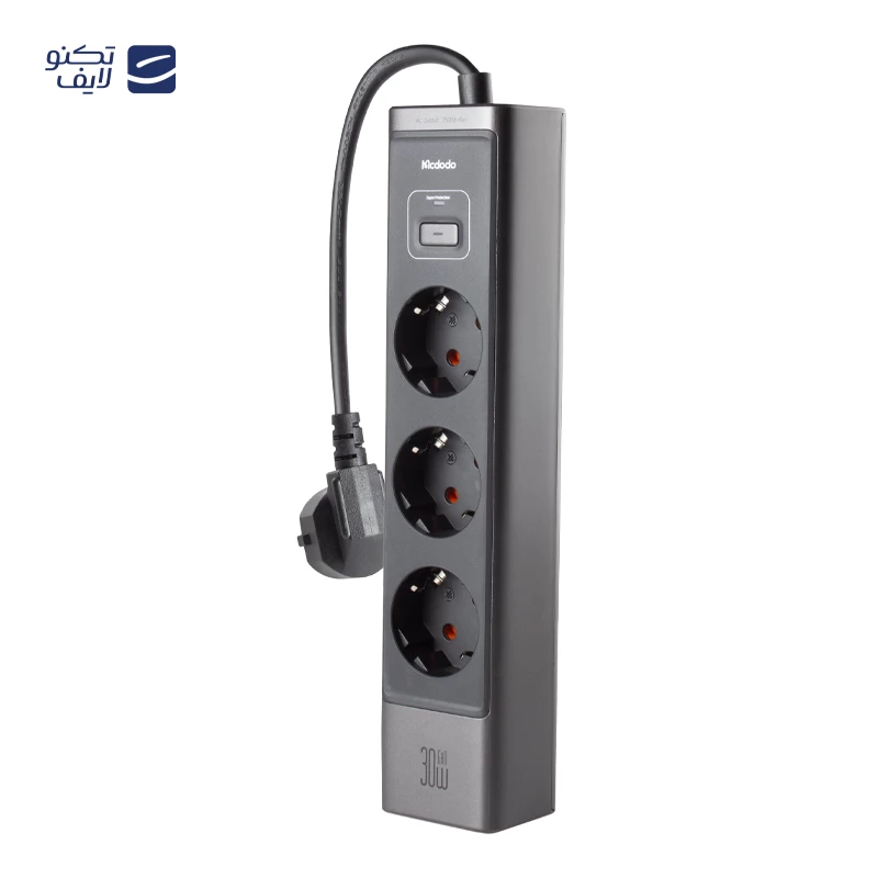 محافظ و چندراهی برق مک دودو مدل Surge Protection Power Strip 6 in 1 CH-062 تصویر ۲