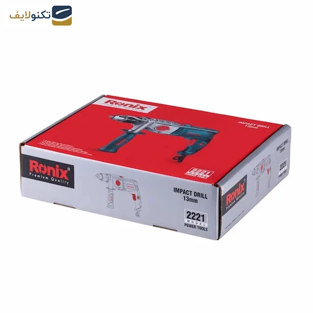 دریل چکشی رونیکس 13 میلی متر 1050 وات مدل 2221 تصویر ۳