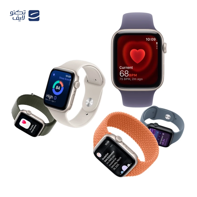 اپل واچ SE 3 Aluminum Case مدل 44 میلی متری با بند سیلیکونی تصویر ۳