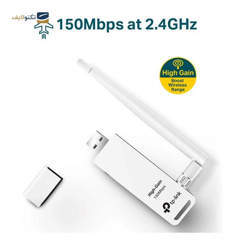 کارت شبکه بی سیم و USB تی پی لینک مدل TL-WN722N تصویر ۳