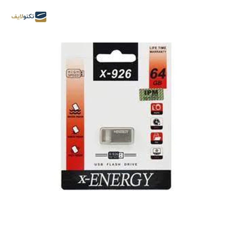 فلش مموری ایکس انرژی مدل X-926 ظرفیت 64 گیگابایت تصویر ۲