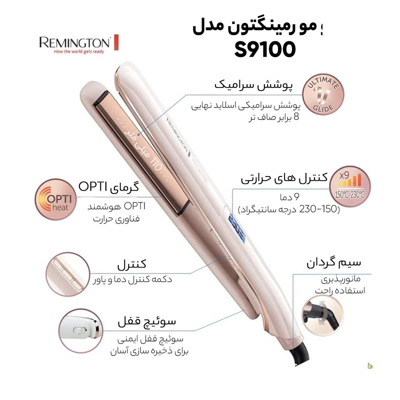 اتو مو رمینگتون مدل S9100 تصویر ۲
