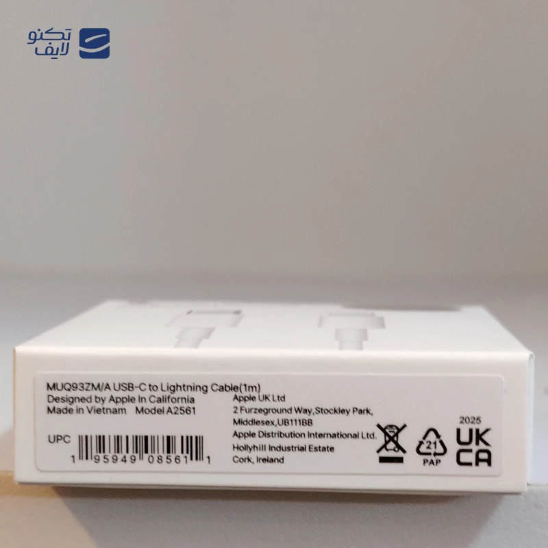 کابل تایپ سی به لایتنینگ اپل مدل MUQ93ZM/A طول 1 متر تصویر ۳