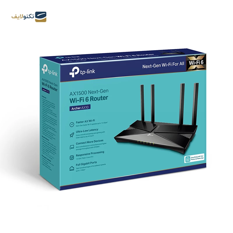 اکسس پوینت بی سیم تی پی لینک مدل Archer AX10 AX1500 تصویر ۳