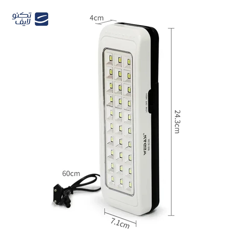 چراغ اضطراری ویداسی مدل WD-823A تصویر ۳