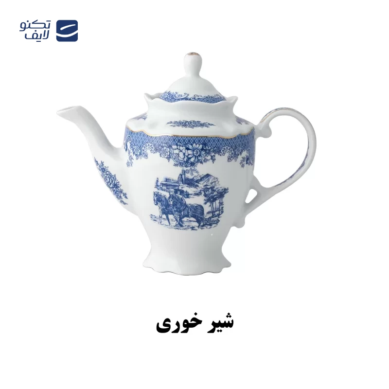 سرویس غذاخوری 102 پارچه چینی پردیس مدل الگانس ویلیج تصویر ۳