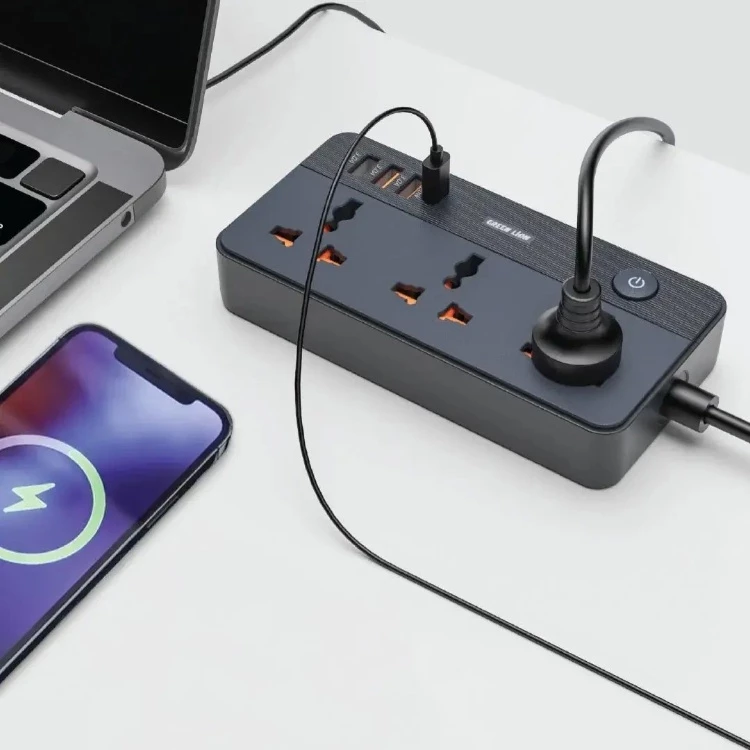 چندراهی برق گرین لاین مدل Lion GS-200 Power Socket 2500W - 3 تصویر ۲