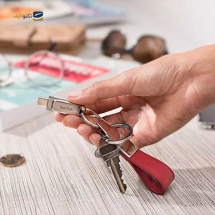 فلش مموری سن دیسک مدل Ultra Dual Drive Luxe ظرفیت 64 گیگابایت تصویر ۳
