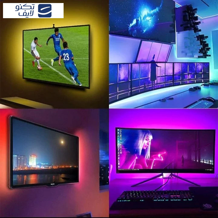 ریسه ال ای دی مدل گیمینگ کد RGB طول 5 متر تصویر ۴