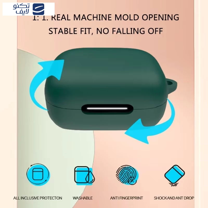 کاور کیس هندزفری بی سیم انکر Soundcore R50i NC انتک مدل سیلیکونی تصویر ۳