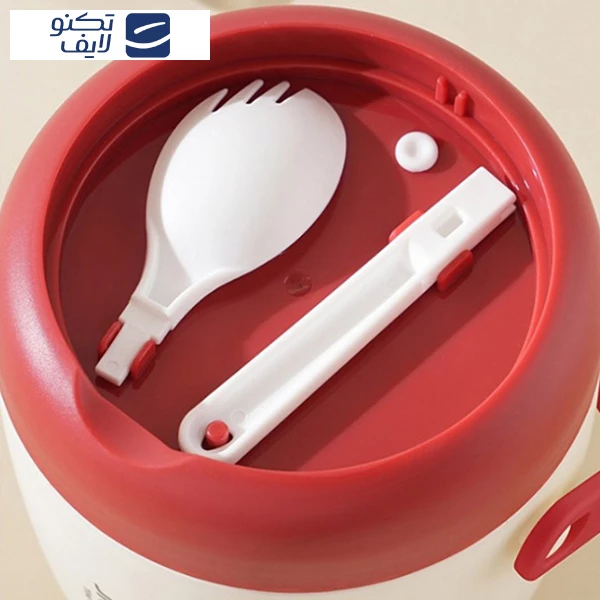 فلاسک غذا مدل دوجداره کد LUNCH-BOX گنجایش 1 لیتر تصویر ۴