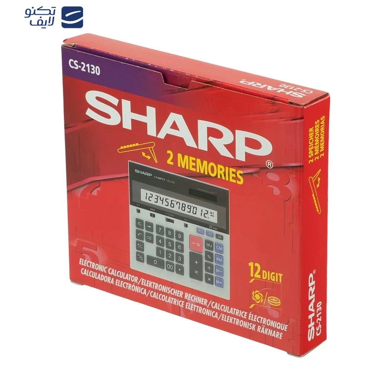 ماشین حساب شارپ مدل COMPECT CS-2130 تصویر ۴