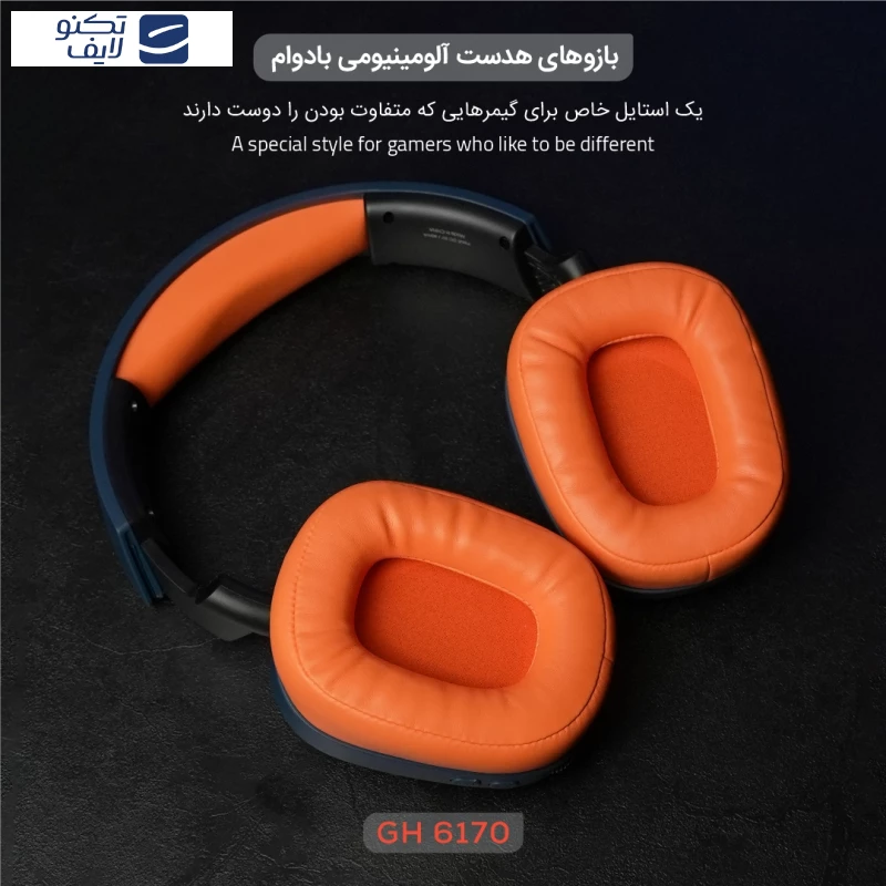 هدست گیمینگ بی سیم تسکو مدل GH 6170 Helios تصویر ۴