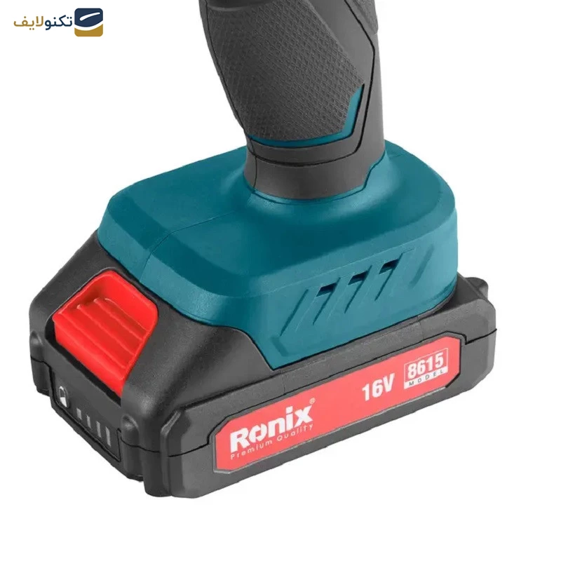 پیچ گوشتی شارژی رونیکس 16 ولت مدل 8615 تصویر ۴