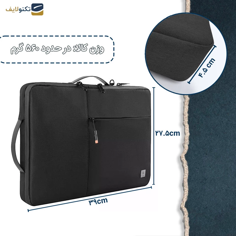 کیف لپ تاپ 15.6 اینچی ویوو مدل Alpha Double Layer Sleeve تصویر ۴